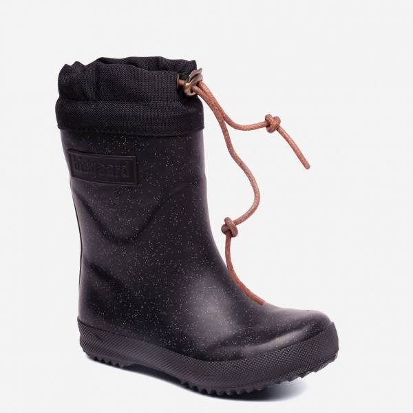 Bisgaard støvel ullfor, glitter-black  