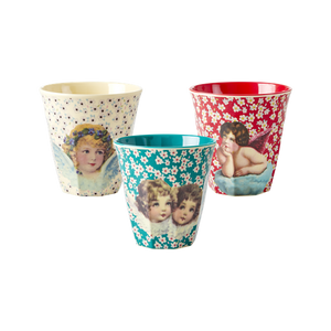 Hovedbilde Rice, 3 kopper med engleprint