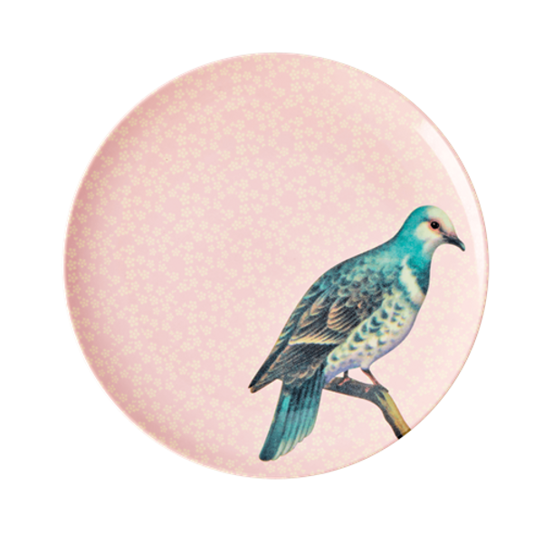 Rice, lunchtallerken vintagebird softpink