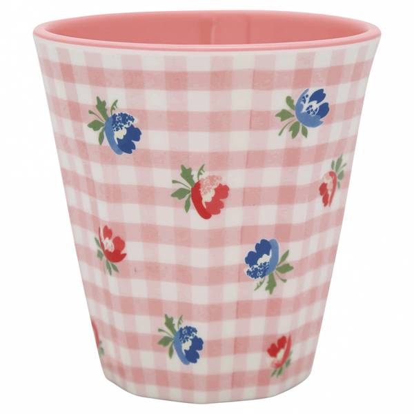 GreenGate, kopp Viola check pale pink