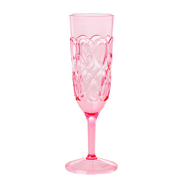 Rice, champagneglass rosa acryl