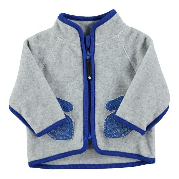 Molo Umo grey melange fleecejakke