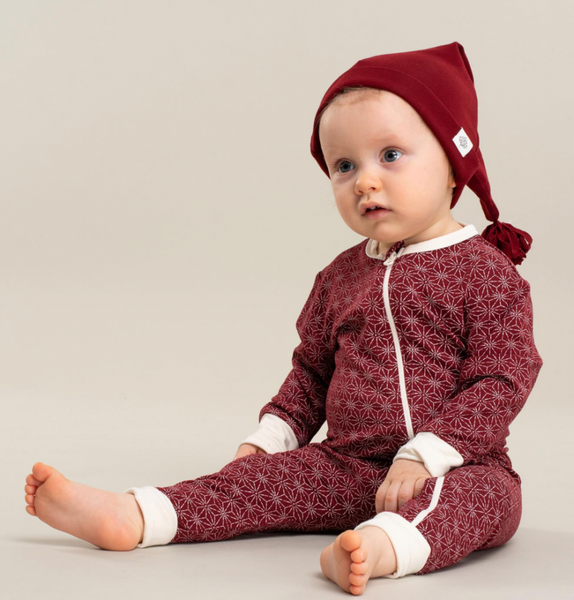 Gullkorn design, Glede babypysjamas dyp rød