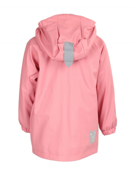 Kattnakken , Regnjakke f&ocirc;ret Kari pink