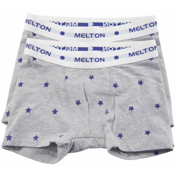 Melton, 2 stk underbukser med stjerner