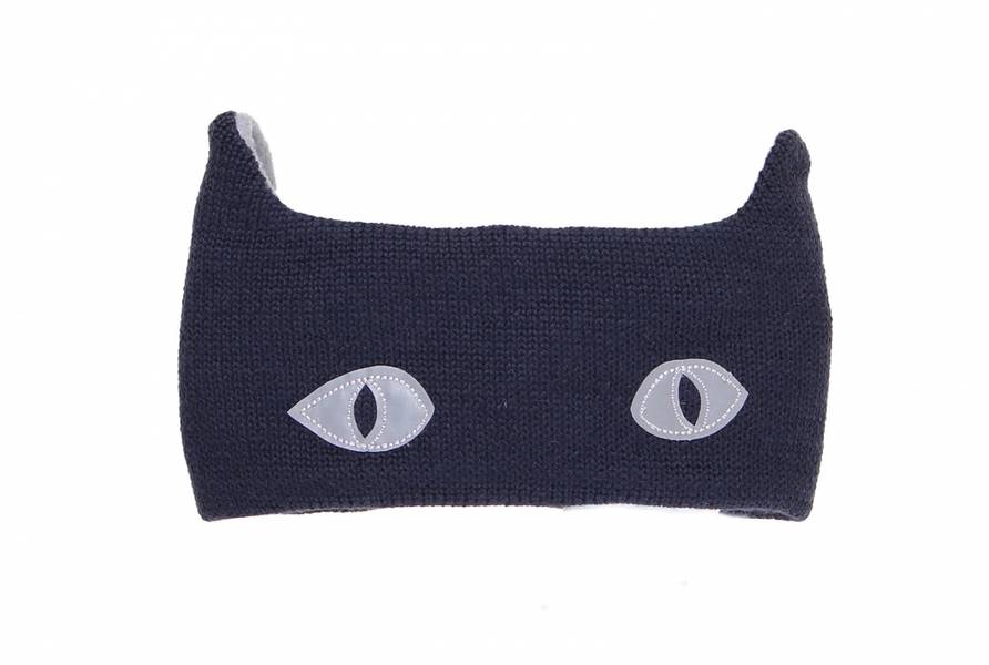 Kattnakken , ullpannebånd kattesvart