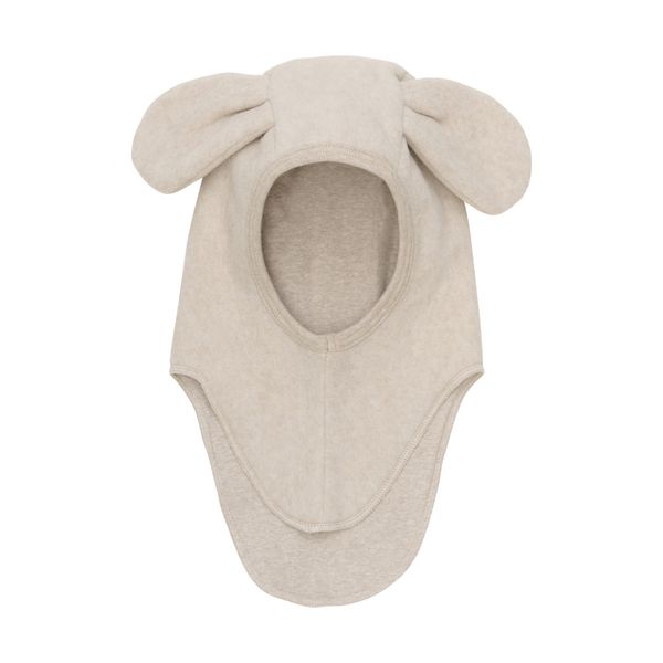 Huttelihut , hundelue i bomullsfleece, camel melange