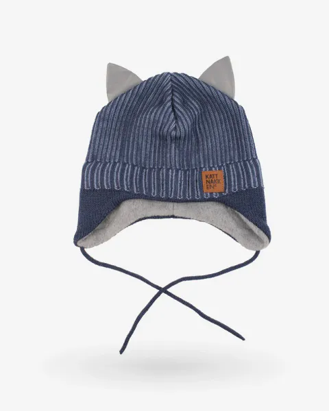 Kattnakken , lue merinoull baby, midnatt