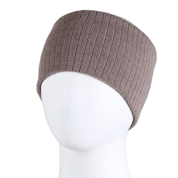 Kivat, beige pannebånd merinoull