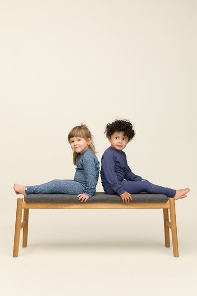 Gullkorn design, Vennen bambussett ltd denimblå