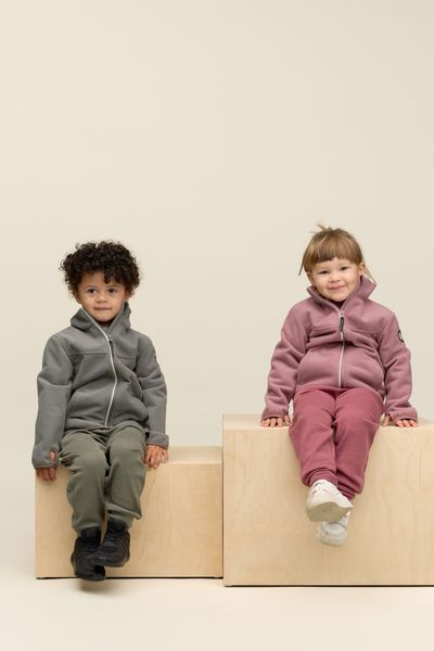 Gullkorn design,  Clover vindfleecejakke denimblå