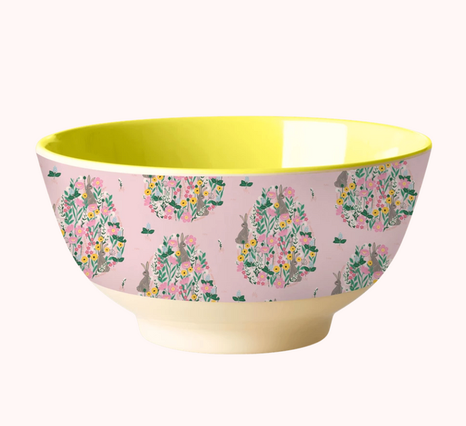 Rice, bolle i melamin, bunny print